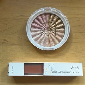 NEW OFRA X’s and Glow’s highlighter & long lasting liquid lipstick in Bel Air